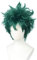 Linfairy Short Green Curly Perücke Halloween Kostüm Cosplay Perücke