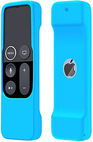 Funda compatible con Apple TV 4K/4ª generación mando a distancia ligero, antideslizante, a prueba de golpes, cubierta de silicona para mando a distancia de Apple TV Siri