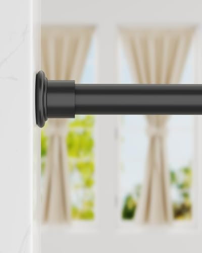 ALLZONE Duschvorhangstange, Federspannung, 71,1 - 117,8 cm, robuste Spannstange, kein Bohren, rutschfeste Duschstangenspannung, verstellbare Spannung, Gardinenstange für Fenster/Badezimmer/Schrank,