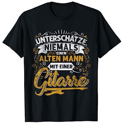 Geschenkidee für Gitarristen und Gitarrenspieler Gitarre T-Shirt