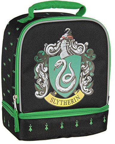 Harry Potter Slytherin Crest - Bolsa de almuerzo con doble compartimento