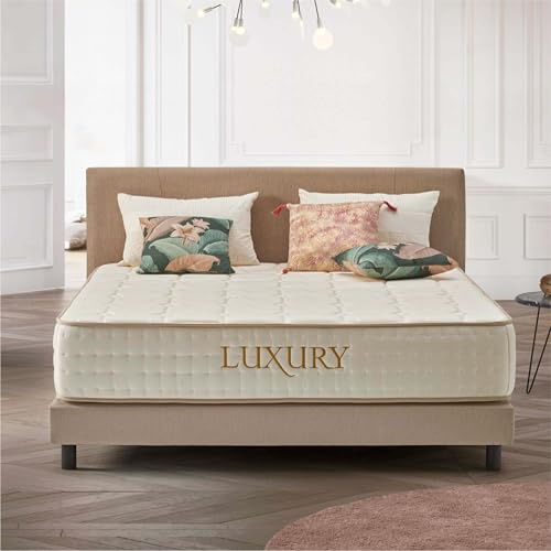 Naturalex - Luxury - Matratze 160x200 cm - Höhe 30 cm | Kaltschaummatratze - H4 - Ergonomie + Hypoallergen + Wendbar - Latex Blue 7 Zonen - Öko-Tex Zertifiziert