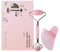 Mount Lai Rosenquarz Gua Sha Gesichtswerkzeuge, Rosa Quarz Gua Sha Gesichtswerkzeuge Set und Roller, Guasha Werkzeug für Gesicht zur Linderung von Muskelverspannungen und Reduzierung von Schwellungen