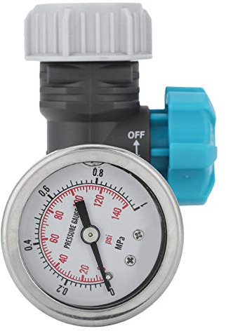 Controlador de riego de invernadero G3 / 4in, válvula reguladora de presión, válvula reguladora de presión de agua ajustable con manómetro