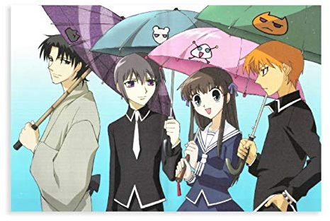 HUANGCHOU Anime Poster Fruits Basket 10 Canvas Poster Bedroom Decor Sports Landscape Office Room Decor Gift 12×18inch(30×45cm) Unframe-style1