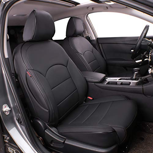 Easeadd Custom Sitzbezüge für Nissan Navara MK3 D23 Facelift 2017-2022 Double Cab Visia, Acenta, N-Connecta, Tekna - Schwarz