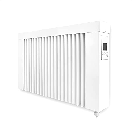 eVARMO Areo Smart Base 800 W Elektroheizung Wandmontage - Elektroheizkörper mit Thermostat - Elektrische Heizung Smart Home - App steuerbare Heizung WLAN steuerbar - Kompakte digitale Elektroheizung