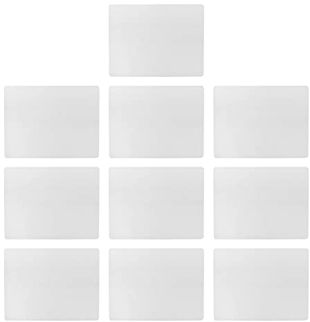 ZJchao 10 Stück Blanko Tattoo Übungsskins, 14x19cm Transluzentes Tattoo und Microblading Augenbrauen Eyeliner Übungshaut für Anfänger