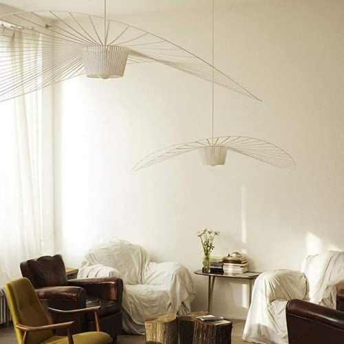 YONIISEA Vertigo Lampe Weiß 200cm Modern Vintage Pendelleuchte Hängend Hängelampe Geeignet FüR Esstisch Wohnzimmer Schlafzimmer Kronleuchter Lampen