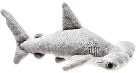 Uni-Toys - Hammerhai - 26 cm (Länge) - Plüsch-Fisch, Hai - Plüschtier, Kuscheltier