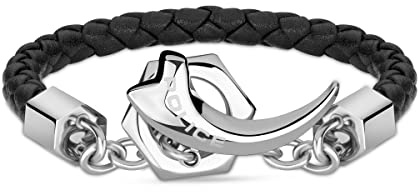 Police PEAGB2211911 Herren-Armband, Leder, 21 cm