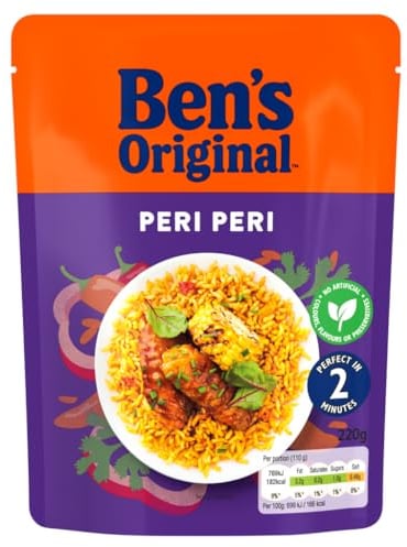 BEN'S ORIGINAL Peri Peri Microwave Rice 220g pouch - Serves 2