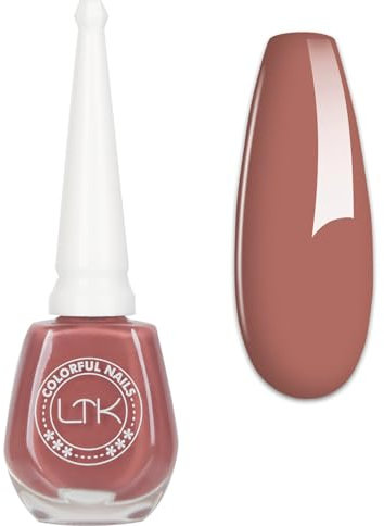Nude Milk Tea Color - Quick Dry, Long Lasting Neutral Color Nail Varnish - Chip Resistant for DIY Nail Art Manicure at Home