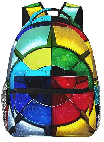ZYVIA Shine In All Directions Multi-Faceted Design Lightweight Casual Student High Capacity Multi Pocket For School Outdoor Activities For Comfortable Backpacking, Schwarz , One size