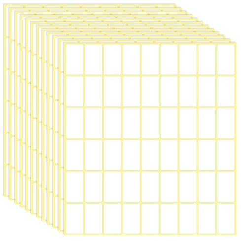 1620 Stück Aufkleber beschreibbare 16 x 28 mm weiße Etiketten leere Namensetiketten Dateiordner-Etiketten Lebensmitteletiketten für Gläser, Schachteln, Umschläge, Schule, Büro, Küche