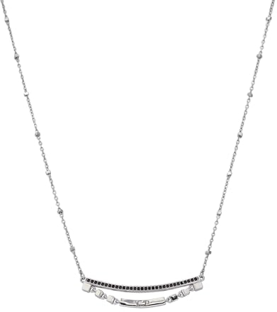 C.Paravano Mond Kette Damen | Halskette Damen Sterling Silber Schmuck | Wasserfeste Kette mit Anhänger | 40-45 cm Länge verstellbar | Halskette für deinen individuellen Look