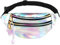 Gürteltasche Kinder Mädchen Bauchtasche, Wasserdicht PU Leder, Bauchtasche Damen Glitzer Kinder Bauchtasche, Fügen Sie einen Schmetterlings Schlüsselanhänger hinzu, Laser