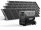 AFERIY Générateur Solaire 3600W avec 4x Panneau Solaire Portable 400W, Batterie LiFePO4 Portable 3840Wh, 220V-240V, Panneau Solaire Pliable 400W avec USB, IP65, pour Camping, Voyage, Pannes de Courant