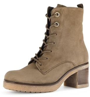 Gabor Damen Schnürstiefeletten, Frauen Stiefeletten,Moderate Mehrweite (G),Bootee,Booties,halbstiefel,Farro (Mic/Gold),40 EU / 6.5 UK