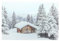 FRANK FLECHTWAREN, LED-Bild Winter, Leinen, Holz, Kunststoff, warmweiße LED, batteriebetrieben, An-/Aus-Schalter Maße: 58 x 36 cm, ohne Batterien, Winterlandschaft, Stimmungsbeleuchtung