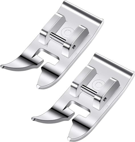 2 Stück Universal Allzweck Nähmaschinen Nähfuß Gerader Stichfuß Zick Zack Fuß Multifunktionales Zubehör Passend für Alle Brother Janome Und Babylock Nähmaschinen Mit Niedrigem Nähfüße