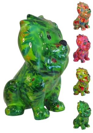 netproshop Spardose Löwe aus Keramik Pomme Pidou ca. 10 x 9 x 15 cm Größe S, Auswahl:Forest