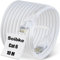Soibke Cat 6 Ethernet Cable 10m, High Speed Internet Cable 10 Meter Gigabit 1000Mbit/s Long Network Wlan Cable, White RJ45 UTP Patch Cord for Router Modem