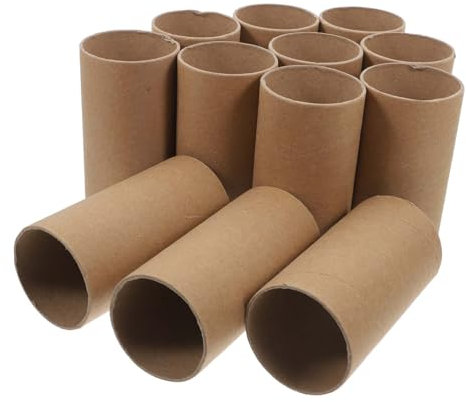 STOBOK Papprollen Zum Basteln Kreative Kartonröhren Für DIY Kunst Und Handwerk Ideal Für Kinderzeichnungen Durchmesser Naturfarbe