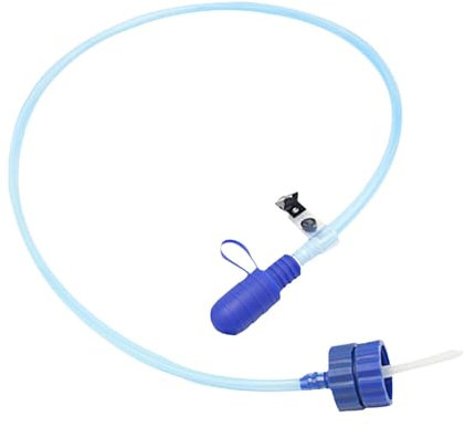 Tuyau de rechange pour bouteille d'eau - Kit adaptateur de bouteille d'eau Convertube | Kit de tube d'hydratation | Tube d'hydratation de qualité alimentaire pour le cyclisme et l'extérieur, bleu,