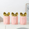Touch of Venetian 3-Piece Luxury Canister Set (Pink & Gold)