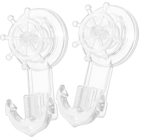 Zerodeko Ganci in Plastica Per Appendere La Casa 2 Pezzi Per Tazze Da Doccia Robusti E Facili Da Installare Per Bagno E Cucina