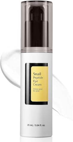 Snail Peptide Eye Cream, mit 73,7% Schneckenschleim und Hyaluronsäure, Korrektur für feine Linien, dunkle Augenringe, aufhellende Anti-Aging und Falten, koreanische Hautpflege, 25 ml