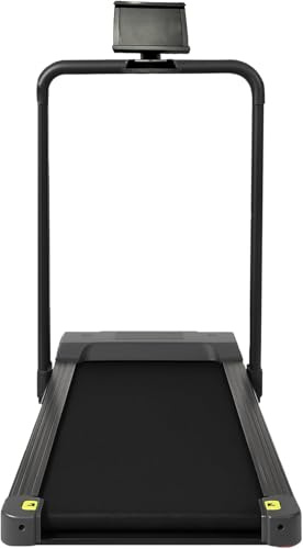 MAXSTRENGTH Folding Treadmill for Home Use | Quiet Electric Running Machine with Handrail & Remote Control | Ideal for Daily Walking, Jogging & Cardio (Black, 120 x 50 cm)