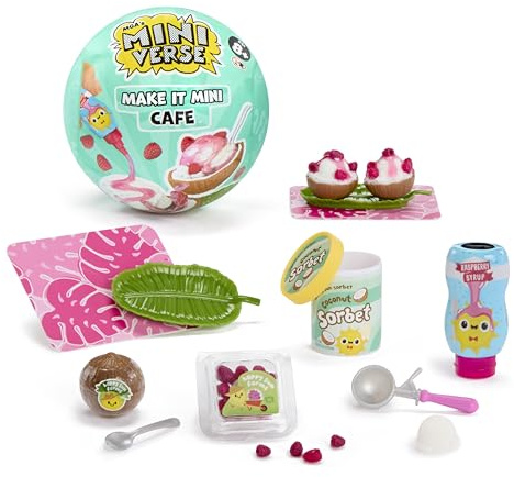 MGA's Miniverse Make It Mini Cafe Series 6 - DIY Resin Mini Collectables for Crafting and Display, with Replica Ingredients, Not Edible - For Collectors & Children Ages 8+ Years