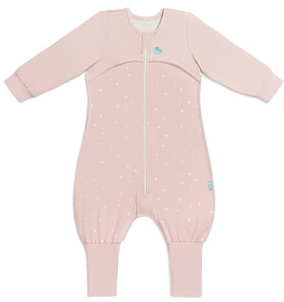 Love To Dream™ Sleep Suit with Legs | Long Sleeve, Lightweight Wearable Blanket | Built-In Quilt | 1.0 Tog Ideal for Spring & Summer (20–24°C) | Machine Washable Cotton & Double Zip