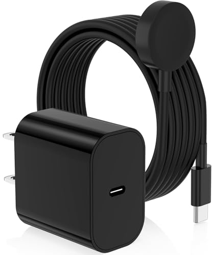 Apple Watch Charger, [MFi Certified] iPhone Magnetic iWatch Charger to 6ft USB C Fast Charging Cable Cord Long and Type C Wall Charging Block Plug for iWatch Series 10/9/Ultra/8/7/SE/SE2/6/5/4/3/2/1