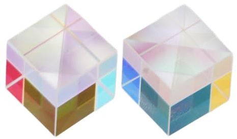 plplaaoo Optisches Glasprisma, RGB-Dispersionsprisma, Kristallglasprisma, Mini, fantastisches Brechungsglättungs-Lernwerkzeug für den Unterricht von Fotografie, wissenschaftlichen