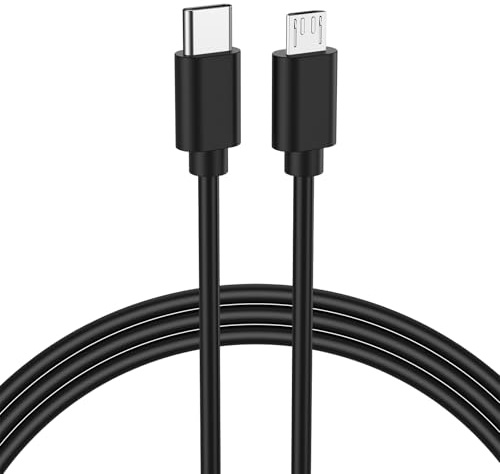 USB C to Micro USB Cable 1m - MicroUSB to USBC Cord for Game Controller, Camera, GPS, Dash Cam, Camcorder, SAT NAV, Power Bank, Portable Speaker, Mobile, Tablet, eBook reader, Portable Hard Drive and
