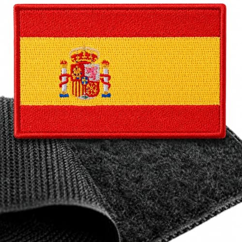 Parche bandera bordado – parche mochila tactica. parche para militar. Lleva tu bandera para mochilas. Parches España bordados – parches mochila tactica. (España)