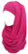 Lina & Lily Bubble Crepe Chiffon Damen Muslim Hijab Kopftuch Schal Turban, Stoff Leicht Undurchsichtig (Dunkelrosa)
