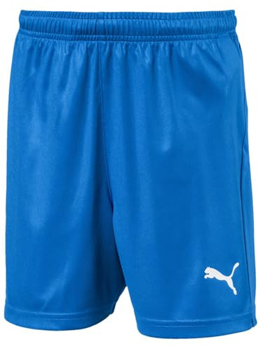 PUMA Kinder LIGA Shorts Core Jr, Electric Blue Lemonade-White, 140