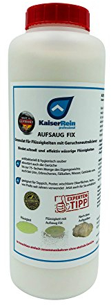 KaiserRein AUFSAUG FIX Granulat 1 L (1000 ml) zum binden von Flüssigkeiten mit Geruchsneutralisierer Flüssigkeit Absorber Flüssigkeitabsorber