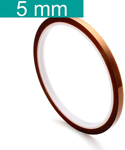 Youmile 5 Taille 5mm 10mm 20mm 30mm 50mm 30m BGA Film Haute Température Résistant À La Chaleur Polyimide Kapton Bande Or Résistant Collant