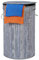 Relaxdays Panier Bambou, Pliable, Corbeille Ronde, 65 L, Sac à Linge, Ø 40 cm, Gris, Polyester