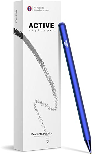 KSW KINGDO Stift für All iPad/iPhone, iPad Stift, Stylus Kapazitiver Wiederaufladbare Stift mit 1.4 mm Extrem Feiner Spitze für iPad/iPhone/iPad Pro/iPhone 12 Pro/iPhone 12/iPhone 11 (Blau)