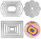 FineGood Stanzformen aus Metall, Prägeschablonen, für Kartenherstellung, Bastelarbeiten, Stanzformen für Scrapbooking, Alben, Dekoration, 3 Stück