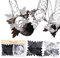 Christmas Concepts® Pack Of 2 9ft Garland Festive Hanging Decorations - Christmas Decorations (BLACK & SILVER)