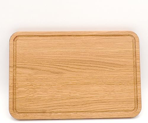 JOWE Jausenbrett aus Eiche | 1 Stk Holzbrett aus Eiche 30x20 cm | Rechteckiges Servierbrett aus Holz | Made in Austria