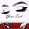 AGiuoo Lash & Brow Wandtattoo Wimpernverlängerung Beauty Salon Dekor Aufkleber Make Up Raum Wandkunst Kosmetische Schönheit Logo Kunst Poster 184x114cm