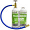 Pack ahorro GASICA D2 (2 botellas de 226Gr) Gas Refrigerante Ecológico Orgánico Gasica D2 sustituto de R12, R134A más manguera con llave recarga Gas